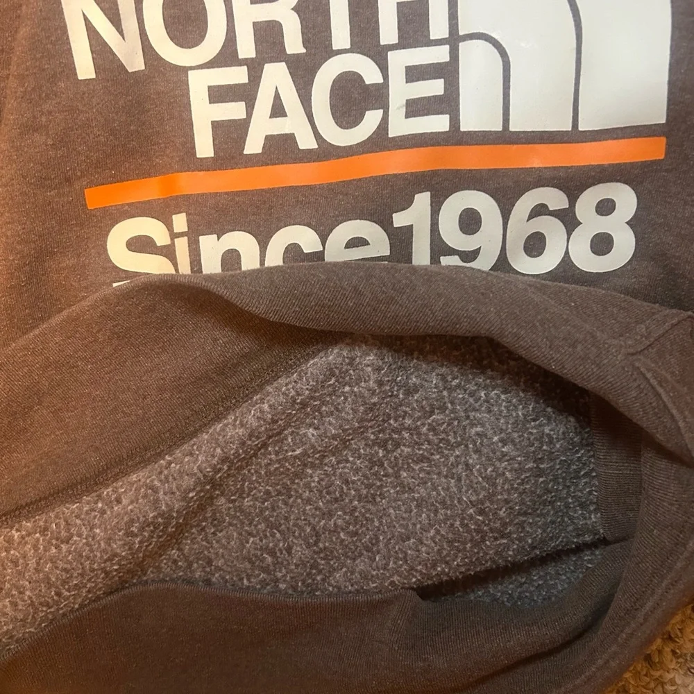 The North Face Brown Sweatshirt Hoodie Classic Design